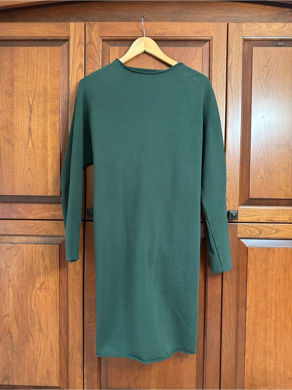 Frank & Eileen Forest Green Long Sleeve Knit Dress